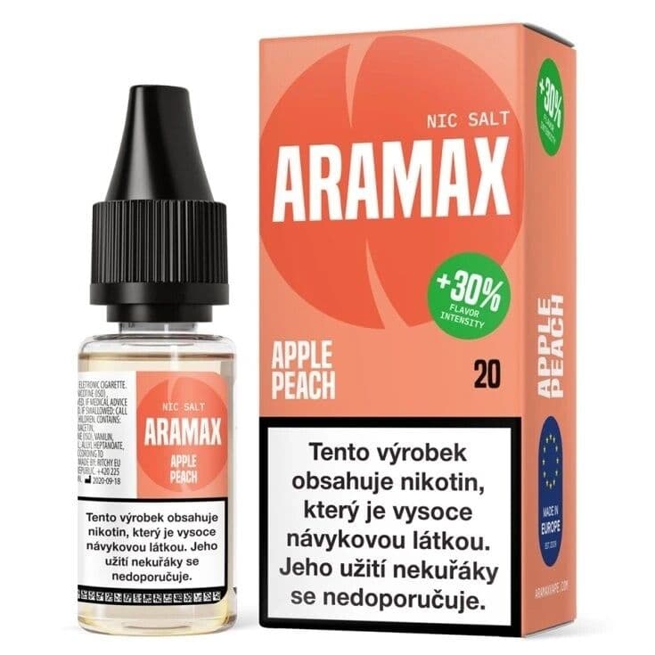 Aramax Salt e-liquid Apple Peach 10ml 20mg