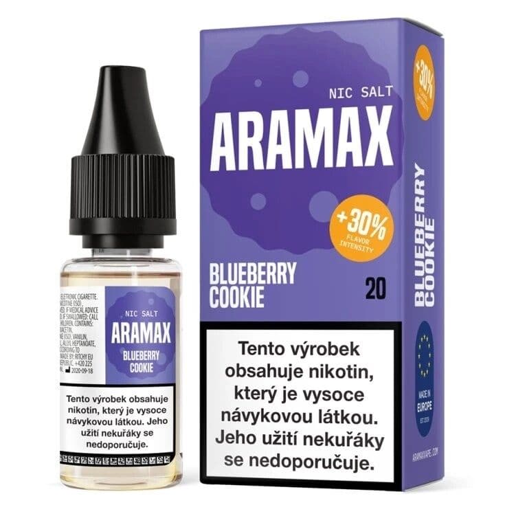 Aramax Salt e-liquid Blueberry Cookie 10ml 20mg