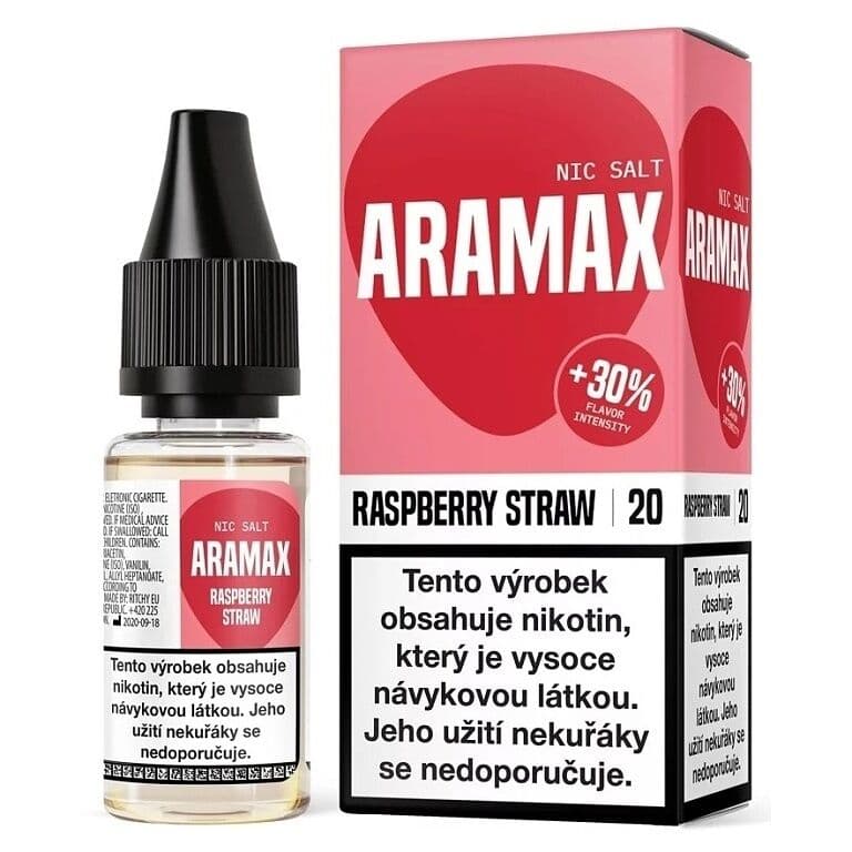 Aramax Salt e-liquid Raspberry Straw Salt e-liquidy - hlavní obrázek