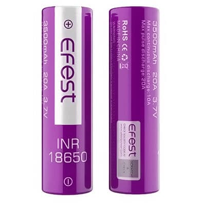 baterie efest 18650 3500mah 20a