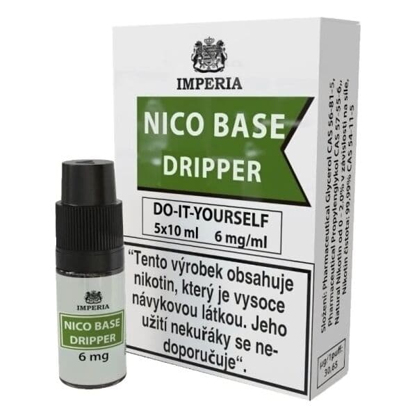 Nikotinová báze Imperia Dripper 70VG, 30PG - 5x10ml - 6mg