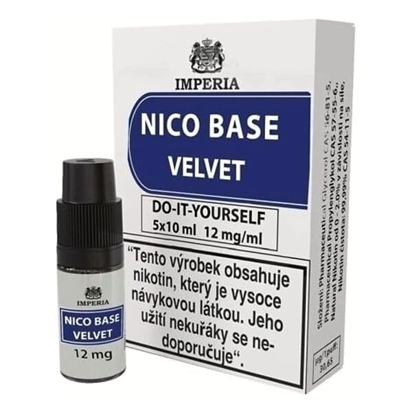 Nikotinová báze Imperia Velvet 80VG, 20PG - 5x10ml - 12mg