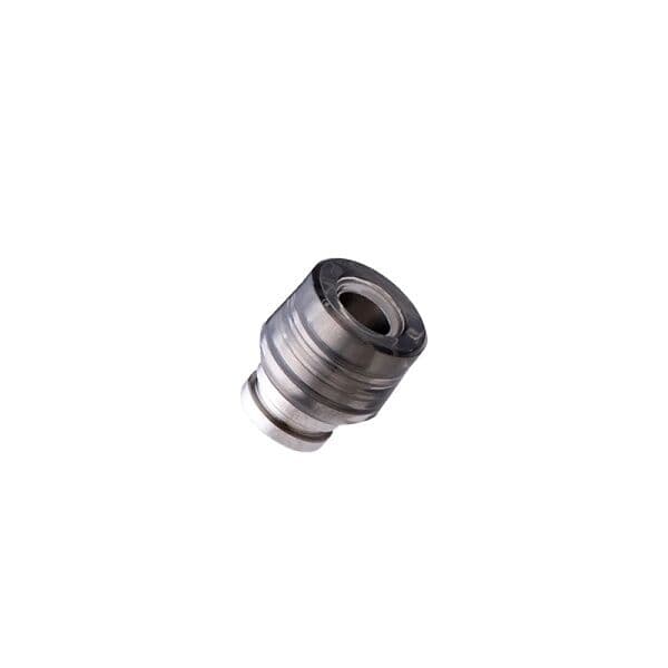 Gunmetal šedý drip tip naústek dotMod dotRDA X s matným povrchem a univerzálním 510 připojením na spodku