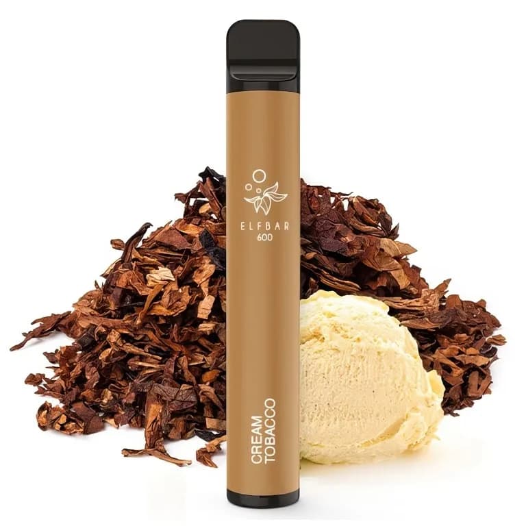 Elf Bar 600 Cream Tobacco (Jemný sladký tabák) Elektronické cigarety - hlavní obrázek