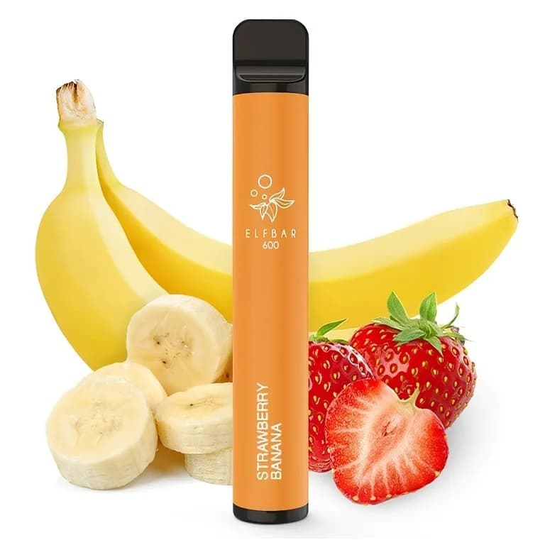 Elf Bar 600 Strawberry Banana (Jahoda s banánem) Elektronické cigarety - hlavní obrázek