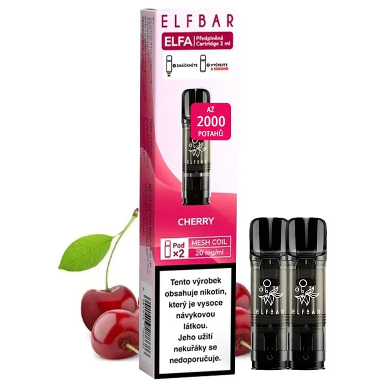 Elf Bar ELFA Pod - přednaplněná Cartridge - Cherry - 20mg - 2ks
