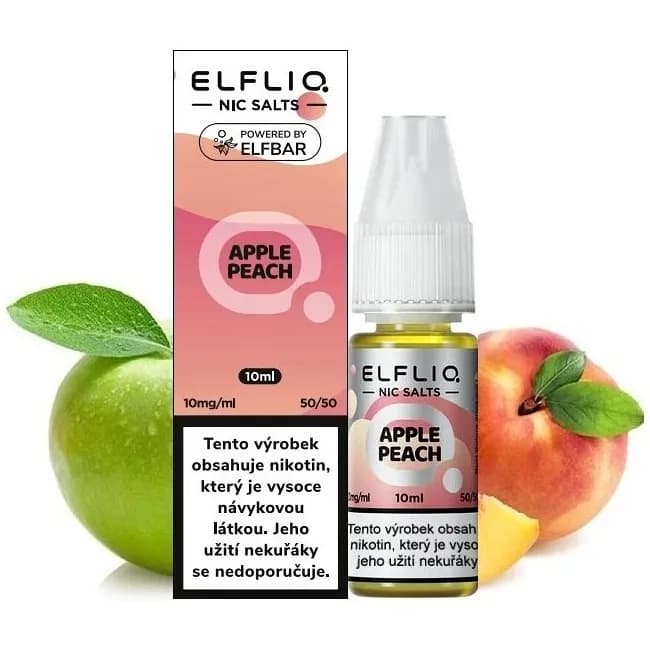 Elf Bar Elfliq Salt e-liquid Apple Peach Salt e-liquidy - hlavní obrázek