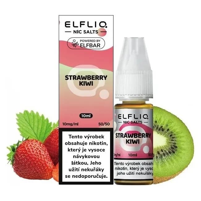 Elf Bar Elfliq Salt e-liquid Strawberry Kiwi Salt e-liquidy - hlavní obrázek