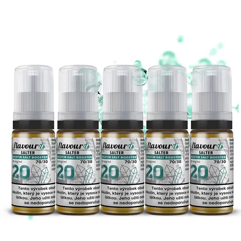Flavourit SALTER - salt nikotinový booster - 70/30 - 5x10ml - 20mg