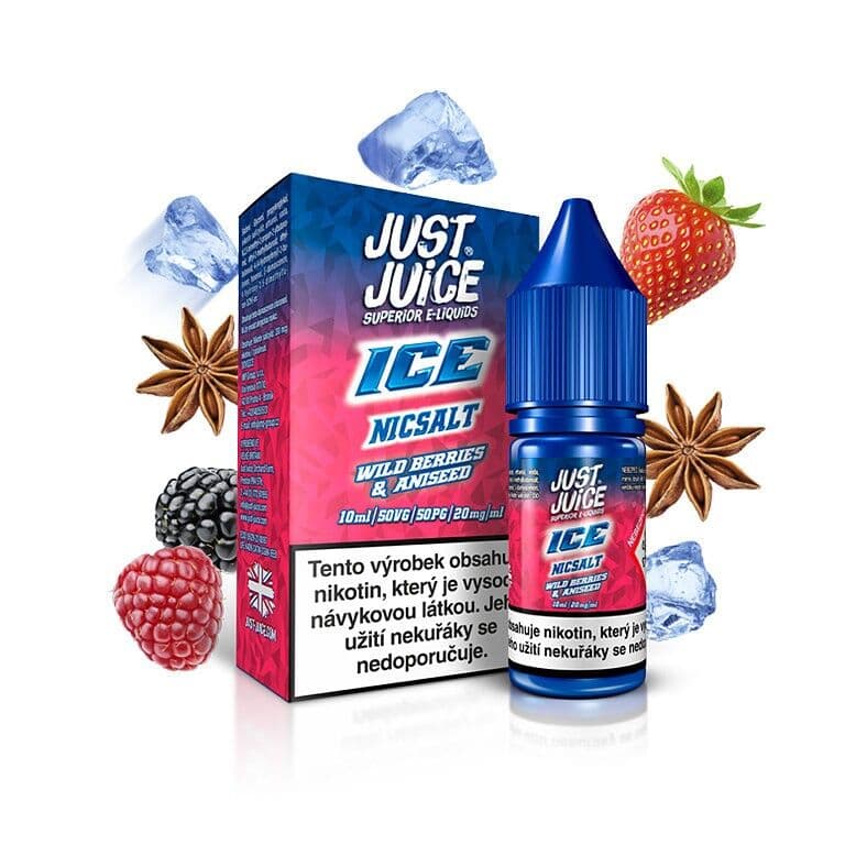 Just Juice Salt E-liquid ICE Wild Berries & Anissed (Ledové lesní ovoce s anýzem) Salt e-liquidy - hlavní obrázek