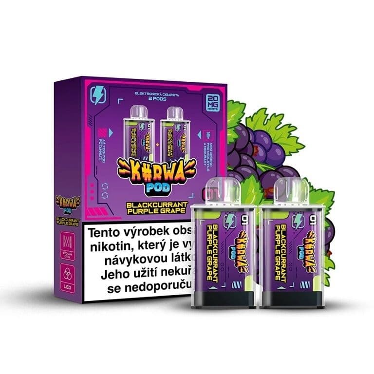 Kurwa Pod Kapsle 2ks Blackcurrant Purple Grape Elektronické cigarety - hlavní obrázek