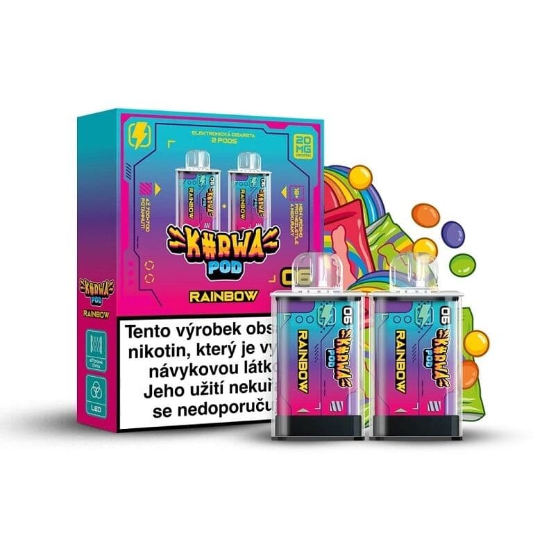 Kurwa Pod Kapsle 2ks Rainbow Elektronické cigarety - hlavní obrázek