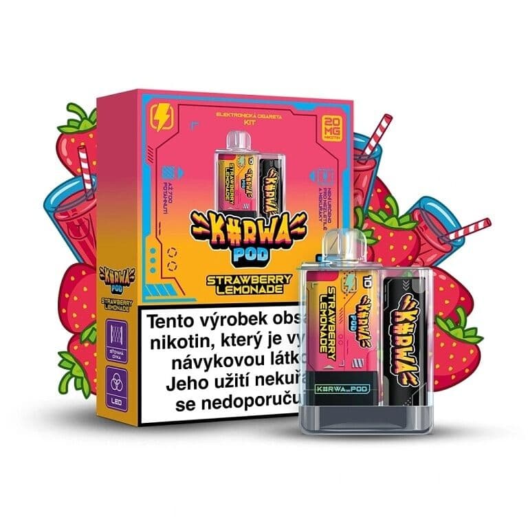 Kurwa Pod Starter Kit Strawberry Lemonade Elektronické cigarety - hlavní obrázek