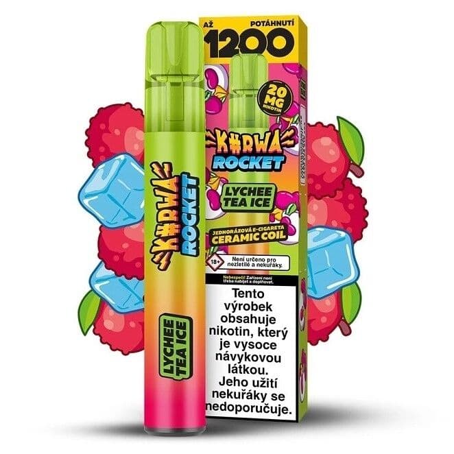 Kurwa Rocket Lychee Tea ICE Elektronické cigarety - hlavní obrázek