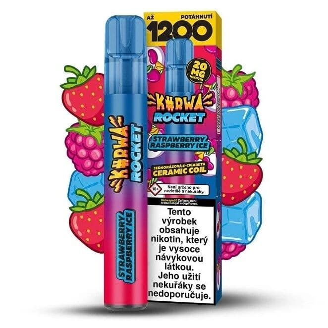 Kurwa Rocket Strawberry Raspberry ICE Elektronické cigarety - hlavní obrázek