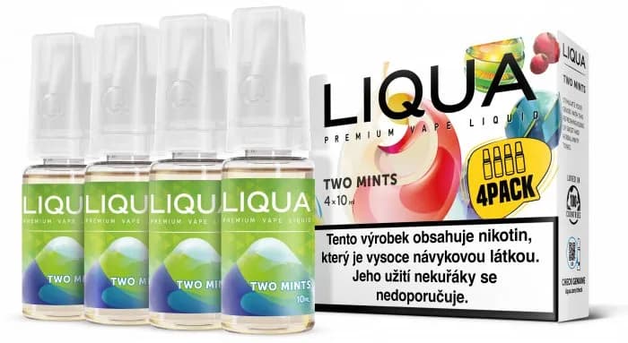 liqua cz elements 4pack two mints 4x10ml chut maty a mentolu