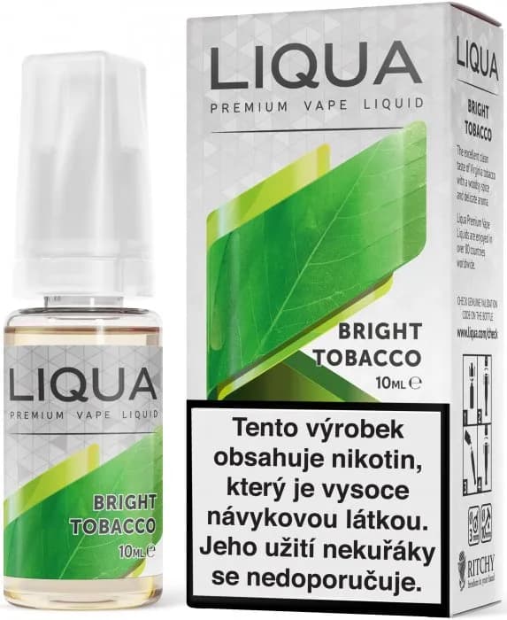 liquid liqua cz elements bright tobacco 10ml cista tabakova prichut