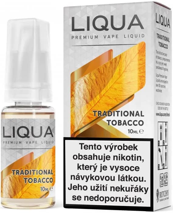 liqua cz elements traditional tobacco 10ml tradicni tabak