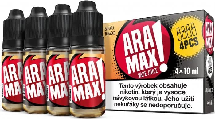 aramax 4pack sahara tobacco 4x10ml