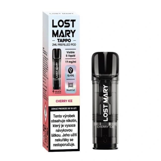 Lost Mary Tappo Pod přednaplněná Cartridge Cherry ICE Elektronické cigarety - hlavní obrázek
