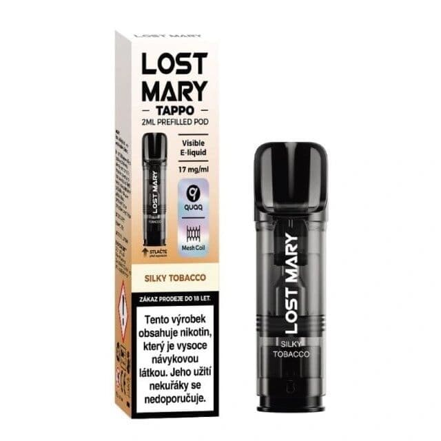 Lost Mary Tappo Pod přednaplněná Cartridge Silky Tobacco Elektronické cigarety - hlavní obrázek