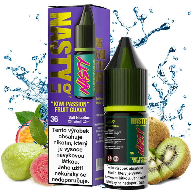 Nasty LIQ Salt Kiwi Passion Fruit Guava Salt e-liquidy - hlavní obrázek