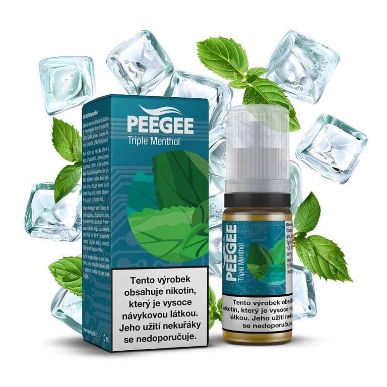 PEEGEE Trojitý mentol Mentolové e-liquidy - hlavní obrázek