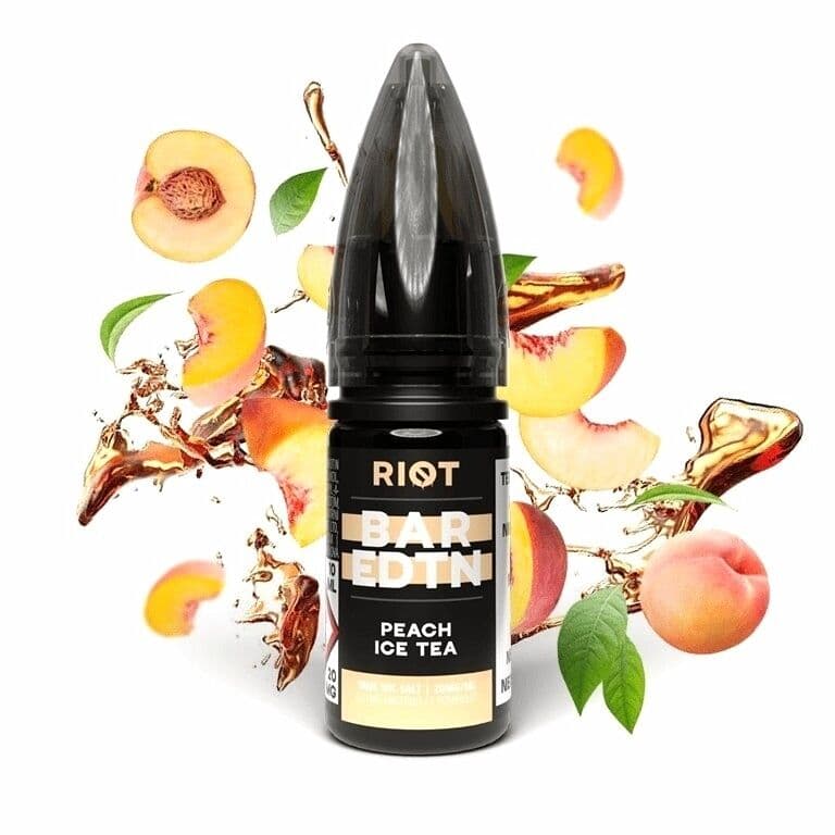 Riot BAR EDTN Salt e-liquid Peach ICE Tea Salt e-liquidy - hlavní obrázek
