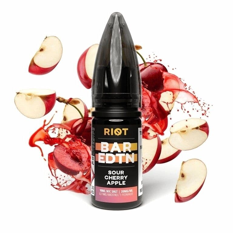 Riot BAR EDTN Salt e-liquid Sour Cherry Apple Salt e-liquidy - hlavní obrázek