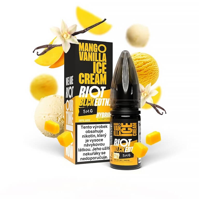 Riot SALT Hybrid Mango Vanilla ICE Cream Salt e-liquidy - hlavní obrázek
