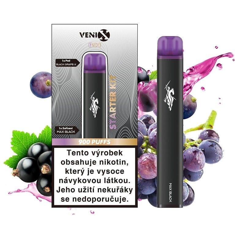 Venix MAX Black Starter Kit Black Grape X Elektronické cigarety - hlavní obrázek