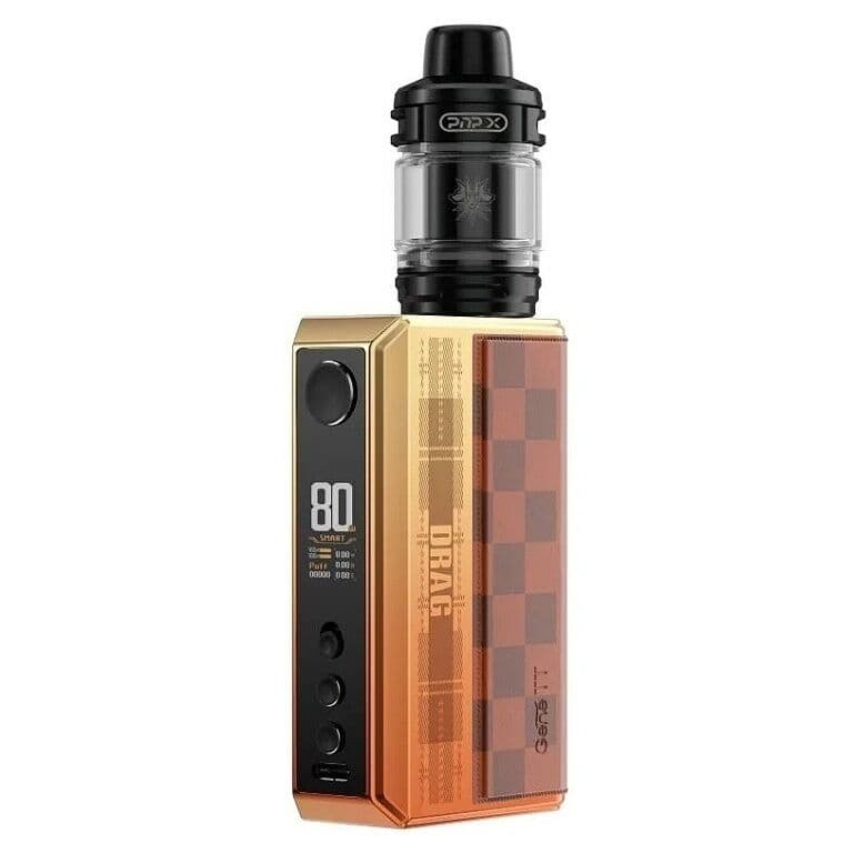 Voopoo Drag 5 Full Kit s Uforce X Tank 177W Sunset Orange Klasické gripy a mody - hlavní obrázek