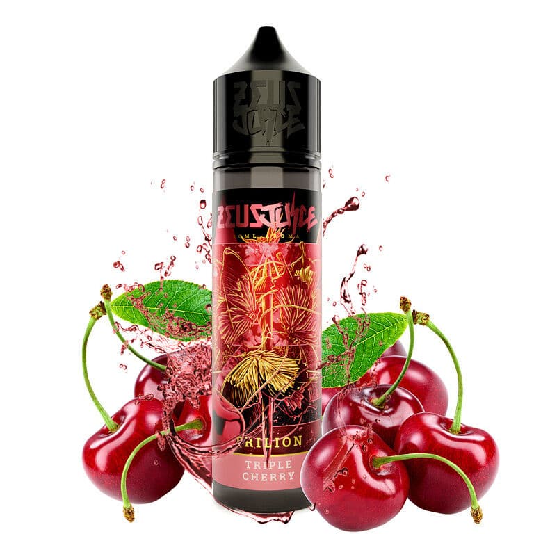 Triton třešňová příchuť Zeus Juice s čerstvými třešněmi a výrazným červeným designem